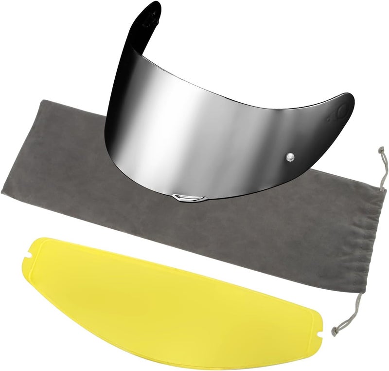 psler K1 Visor - K1 s Visor K3sv Tinted Visor k5 Face Shield Replacement for k1 k1s k3sv k5,Anti-Fog Film + Deep Silver Visor - Image 1
